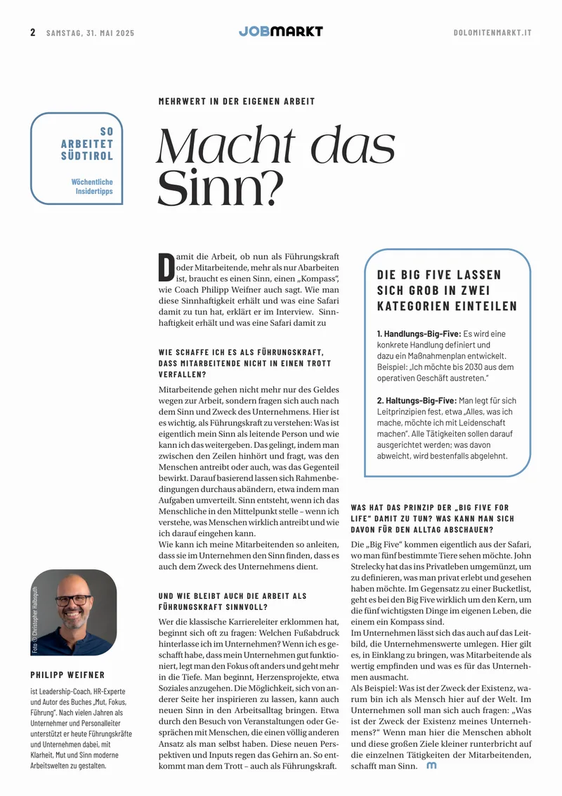 Dolomiten Markt Artikel