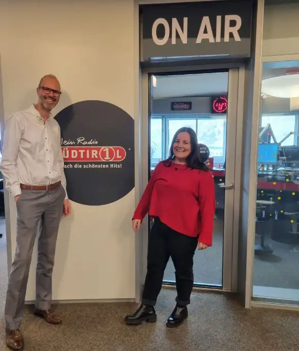 Philipp Weifner im Interview bei Südtirol 1 mit Daniel Winkler und Sara Bernardi